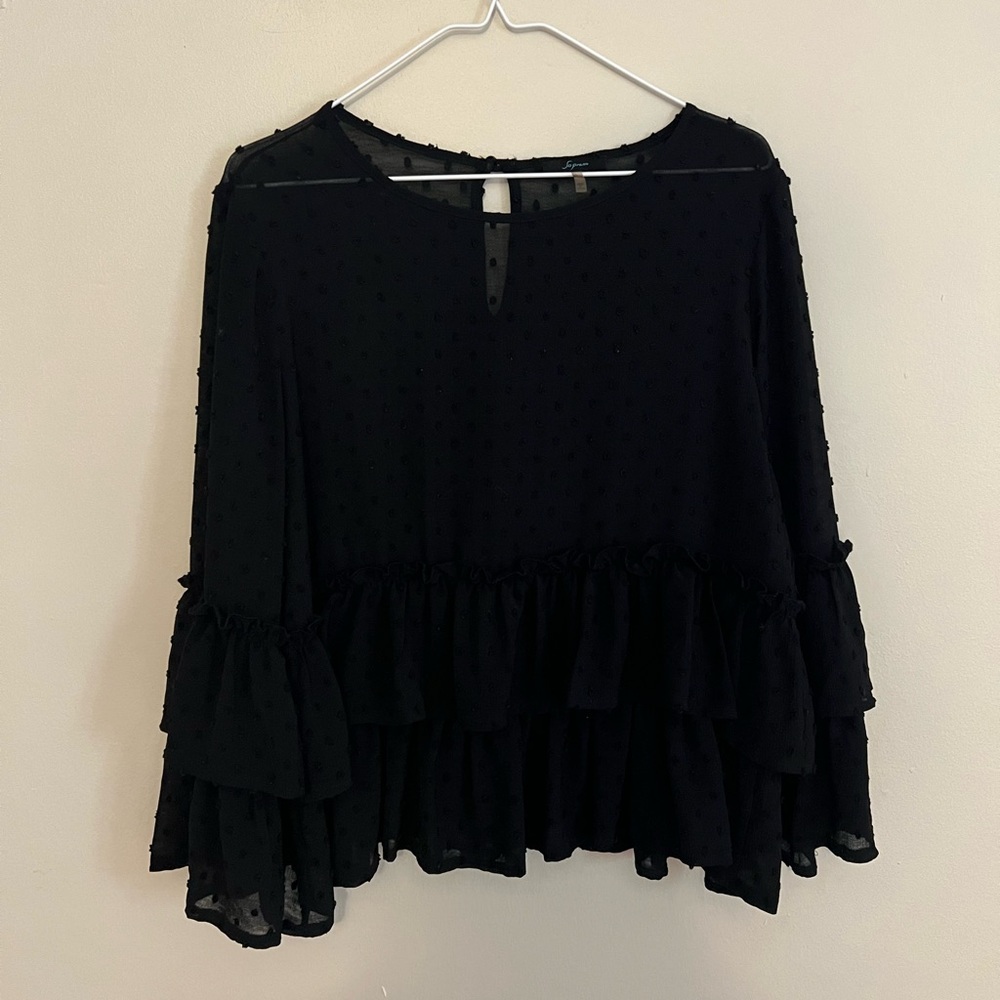 Soprano Size Large Ruffle Shirt